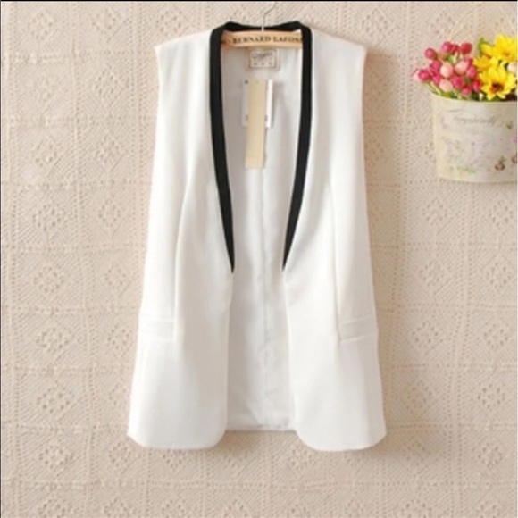 Tops - Tailored Tuxedo Vest Coat