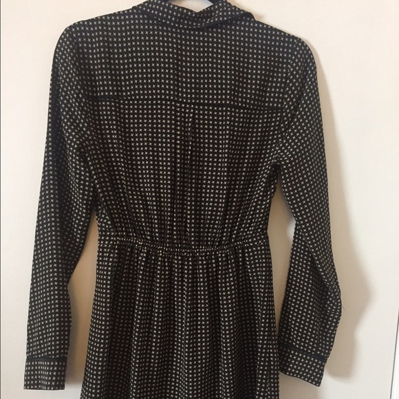 Madewell Silk Cinema Dress in Mini-Houndstooth - Picture 5 of 7