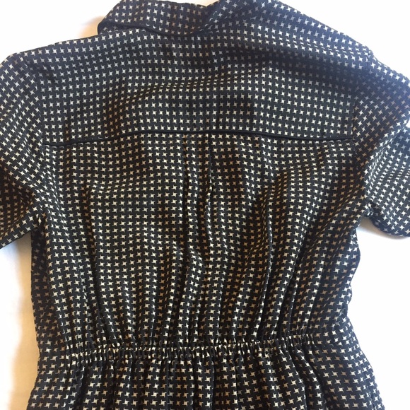 Madewell Silk Cinema Dress in Mini-Houndstooth - Picture 6 of 7