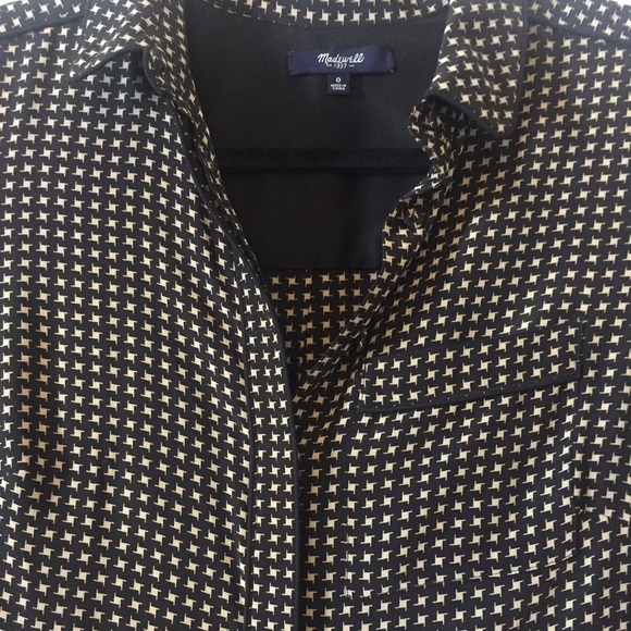 Madewell Silk Cinema Dress in Mini-Houndstooth - Picture 7 of 7