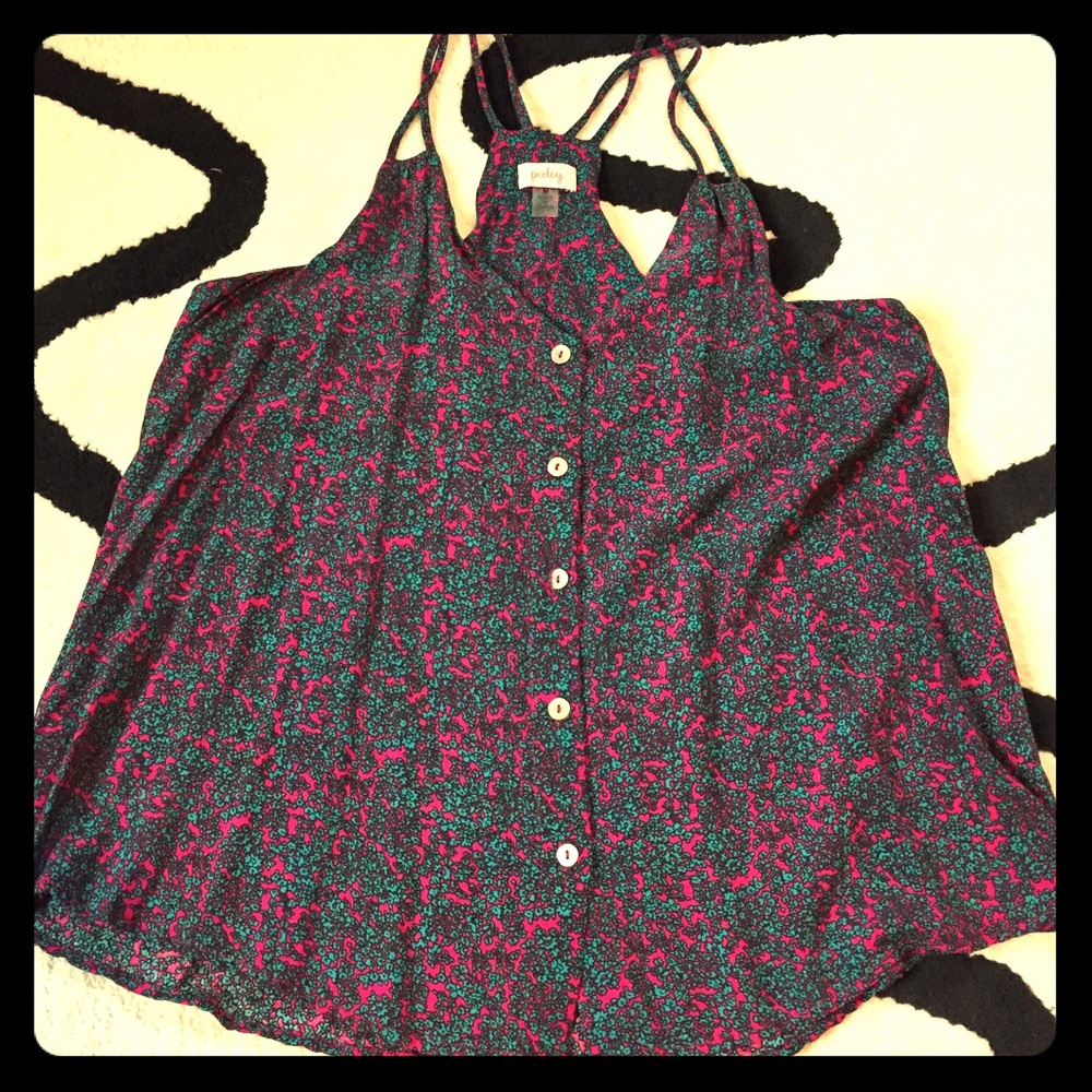 Flowy Tank Teal/Magenta from StitchFix