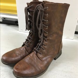 Dark Brown Combat Boots