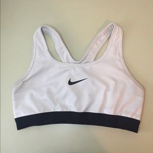 White Nike Sports Bra