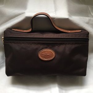 Longchamp Brown Le Pliage Pouchette