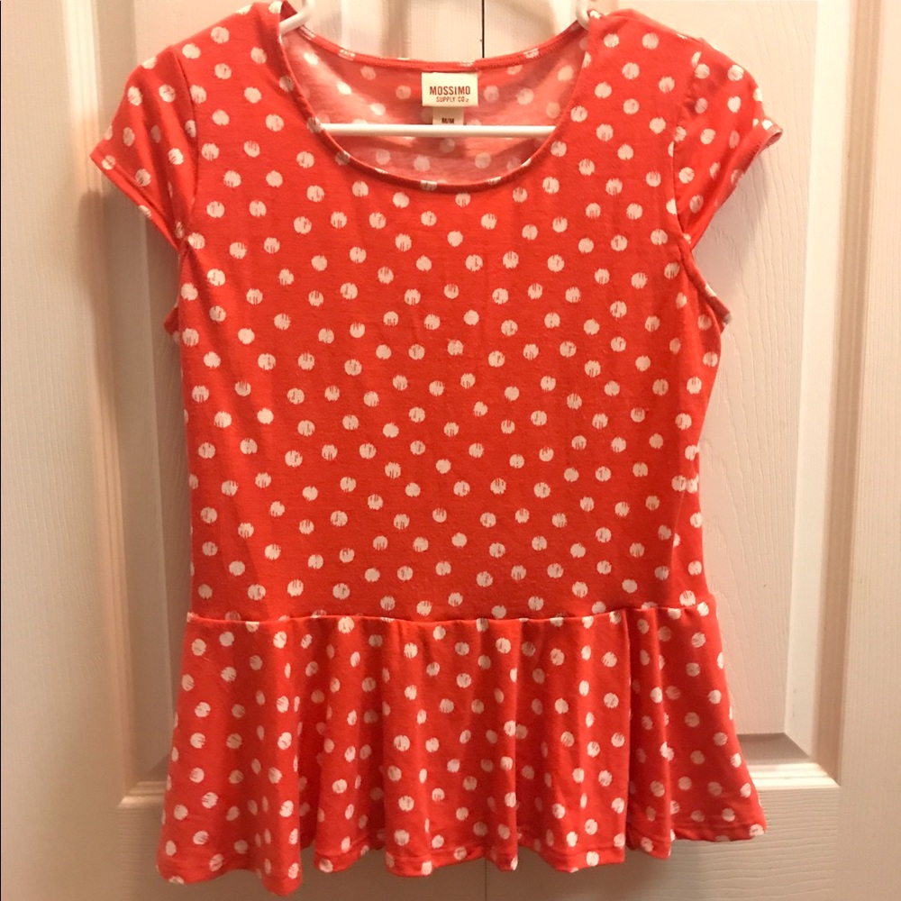 Peplum style cotton top
