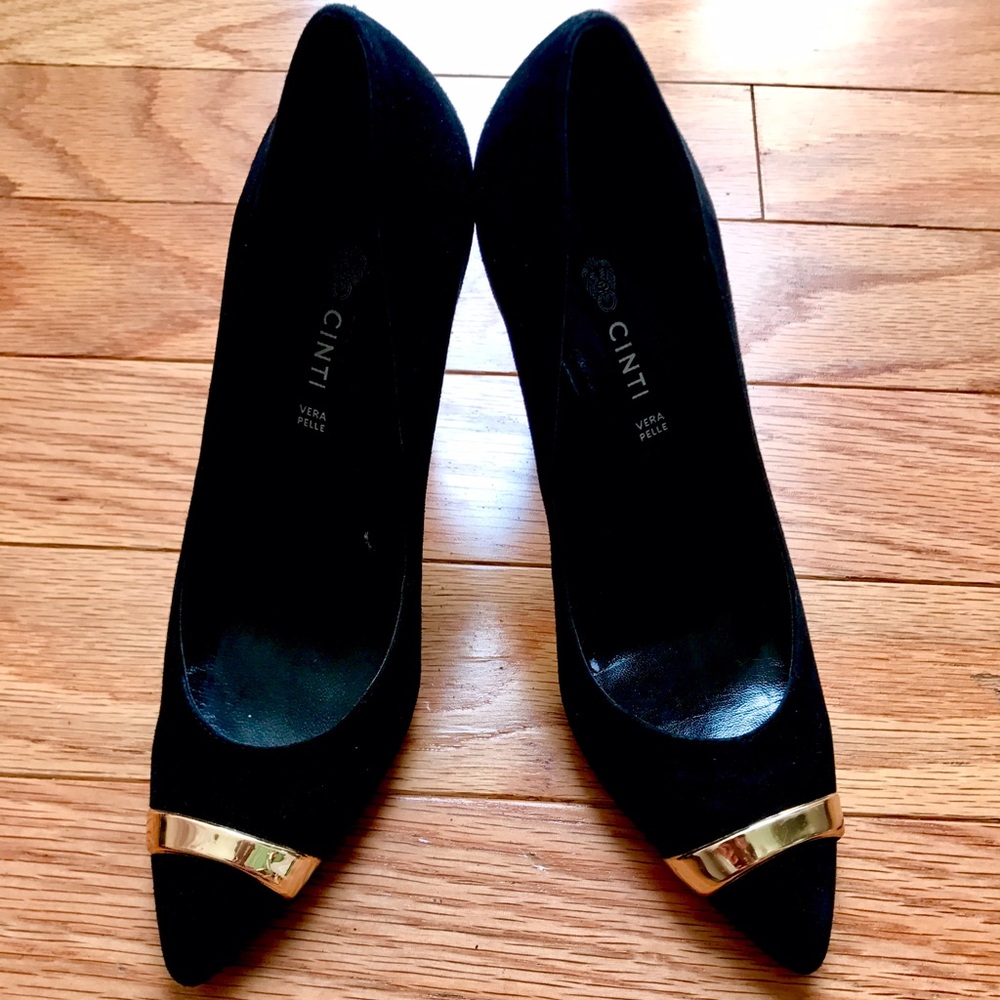 CINTI gorgeous black heels made in Italy