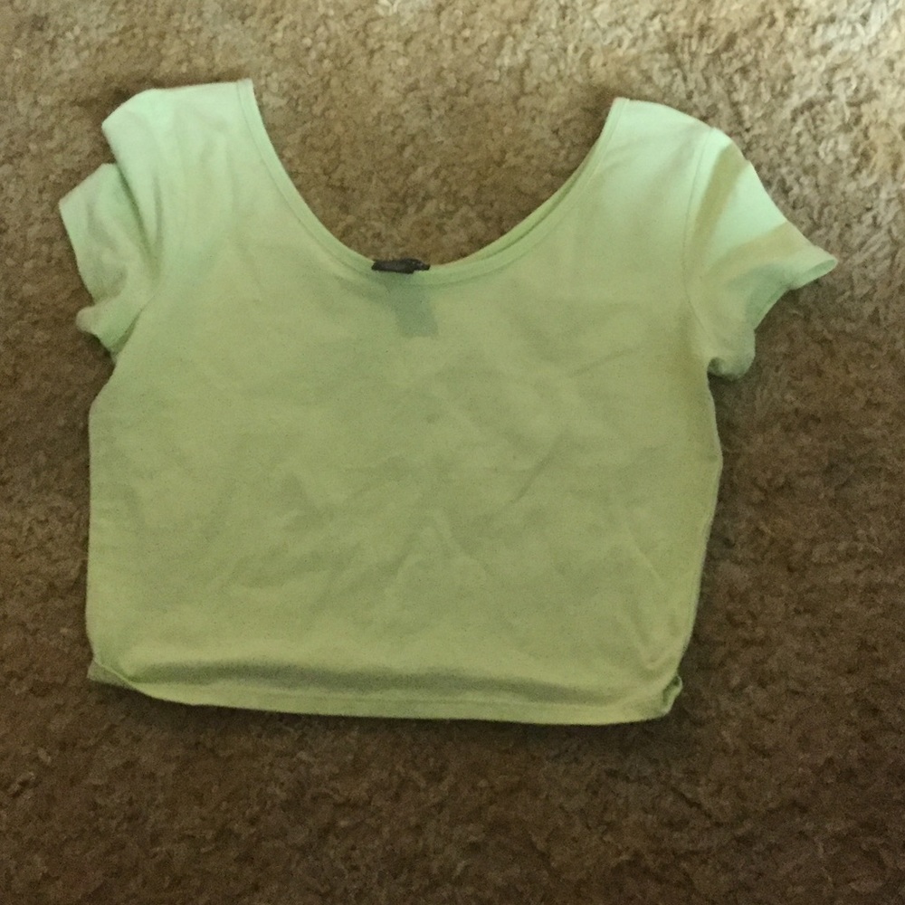 Lime green crop