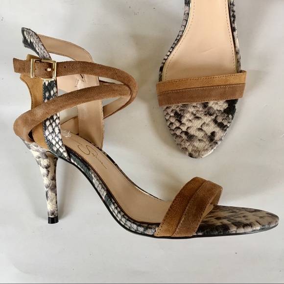 Jessica Simpson Shoes - NEW JESSICA SIMPSON snakeskin print heel sandals