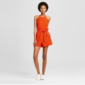 Victoria Beckham for Target orange romper Victoria Beckham for Target orange romper