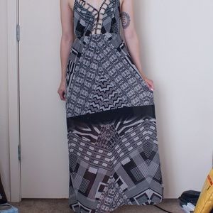 Aztec Print Maxi dress