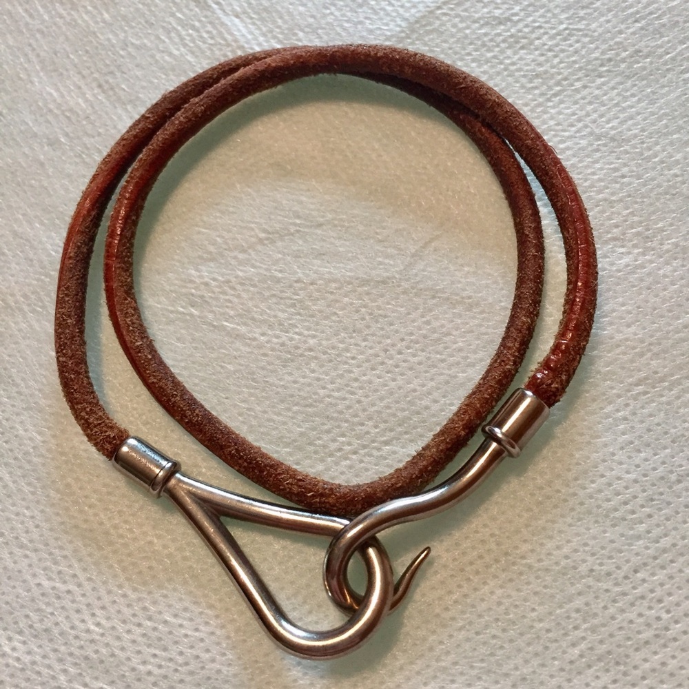HERMES Jumbo Hook Double Tour Wrap Bracelet