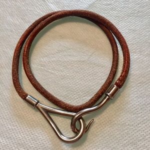HERMES Jumbo Hook Double Tour Wrap Bracelet