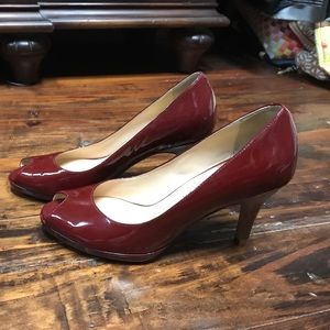 Cole Haan- Nike Air Red Patent Leather Heels