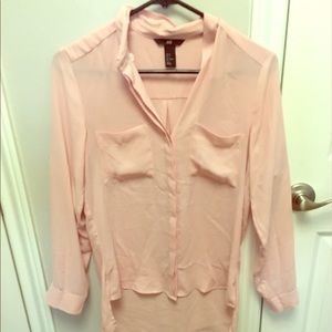 Forever 21 blush blouse