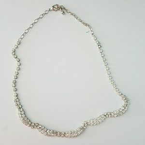 Silver Crystal Necklace