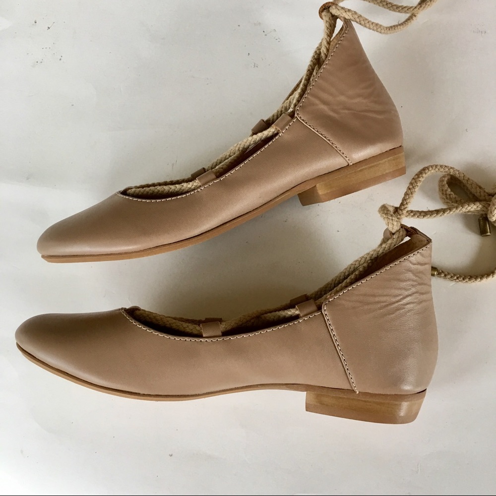 NEW KELSI DAGGER KDB strappy ballet flat camel 6.5 - Picture 5 of 7