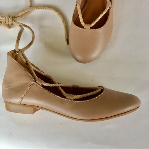 NEW KELSI DAGGER KDB strappy ballet flat camel 6.5 - Picture 3 of 7