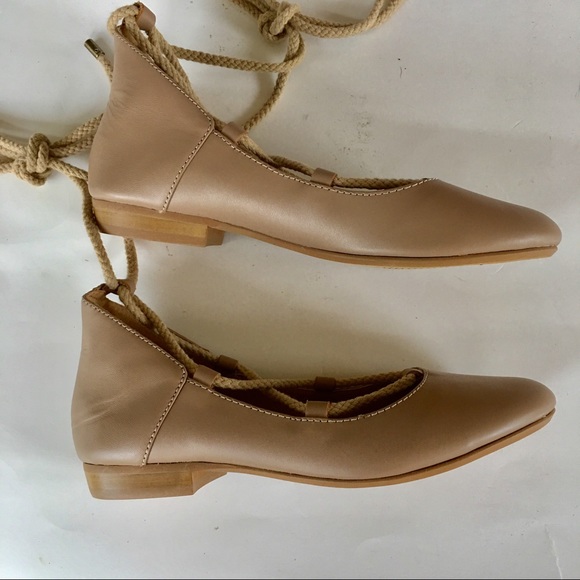 NEW KELSI DAGGER KDB strappy ballet flat camel 6.5 - Picture 4 of 7