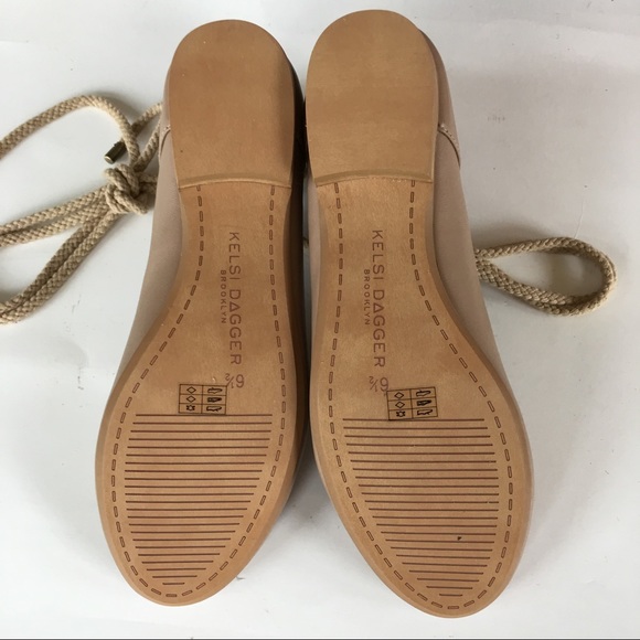 NEW KELSI DAGGER KDB strappy ballet flat camel 6.5 - Picture 7 of 7