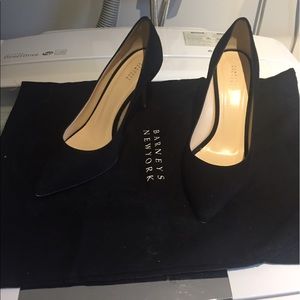 Barneys New York Black Suede Heels