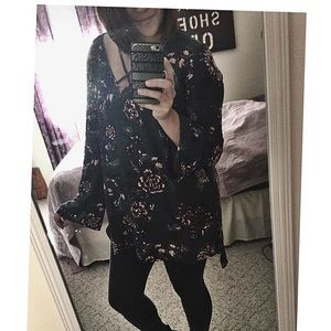 Free People Floral Tunic