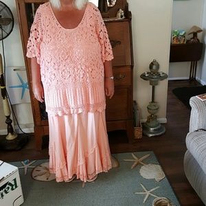 Beautiful coral complete outfit,  worn once