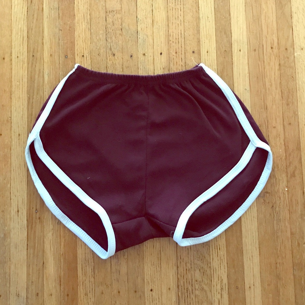 5 star rated! NWT Maroon Gym track varsity shorts - Picture 2 of 5