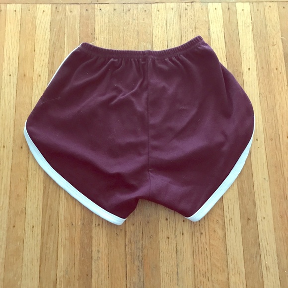 5 star rated! NWT Maroon Gym track varsity shorts - Picture 3 of 5