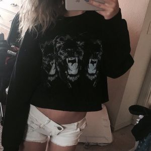 Jaguar cropped pullover