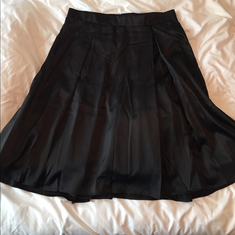 Satin torrid circle skirt
