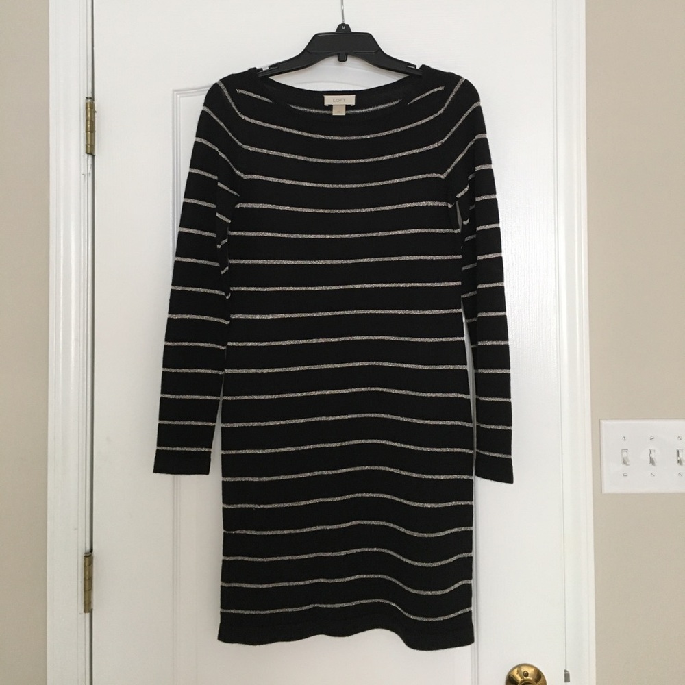 Striped sweater dress