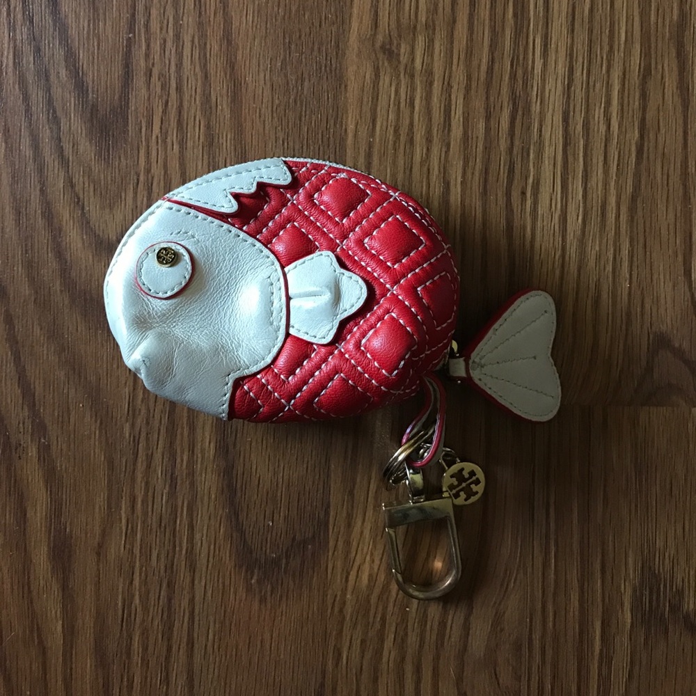 Tory Burch fish keychain