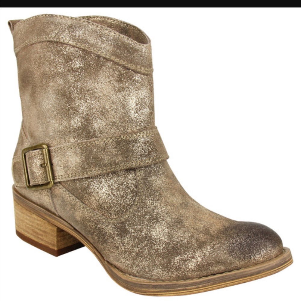 Naughty monkey gold bootie