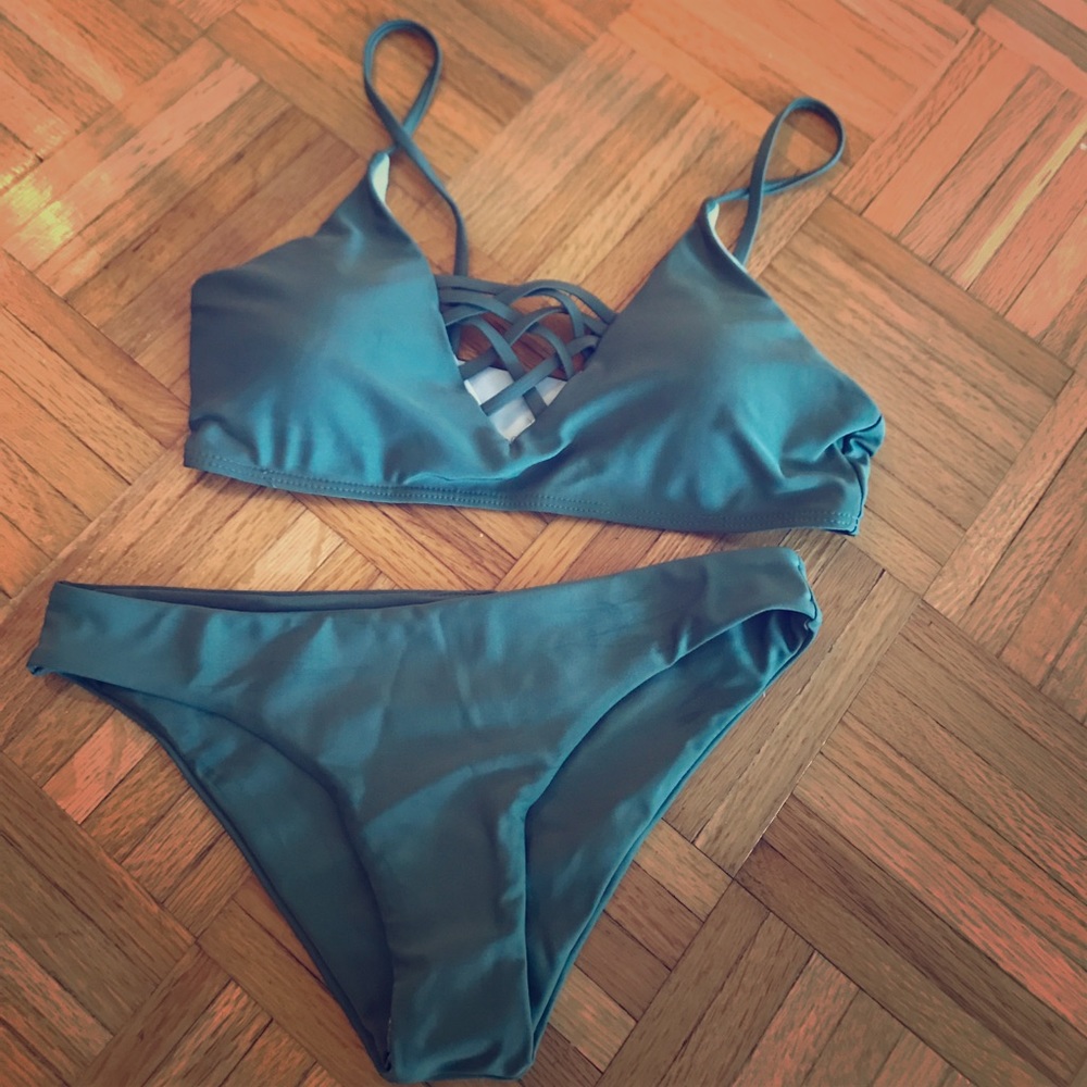 Brand new lace up bikini- never been worn