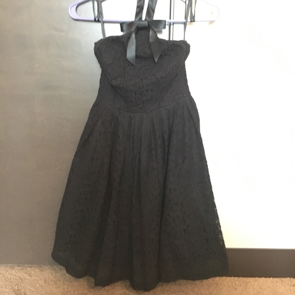 Black lace dress