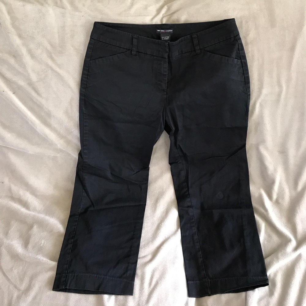 New York & Company black cropped dress pants size6