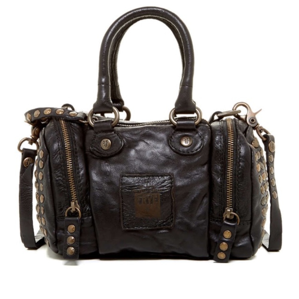 Frye Black Leather Satchel