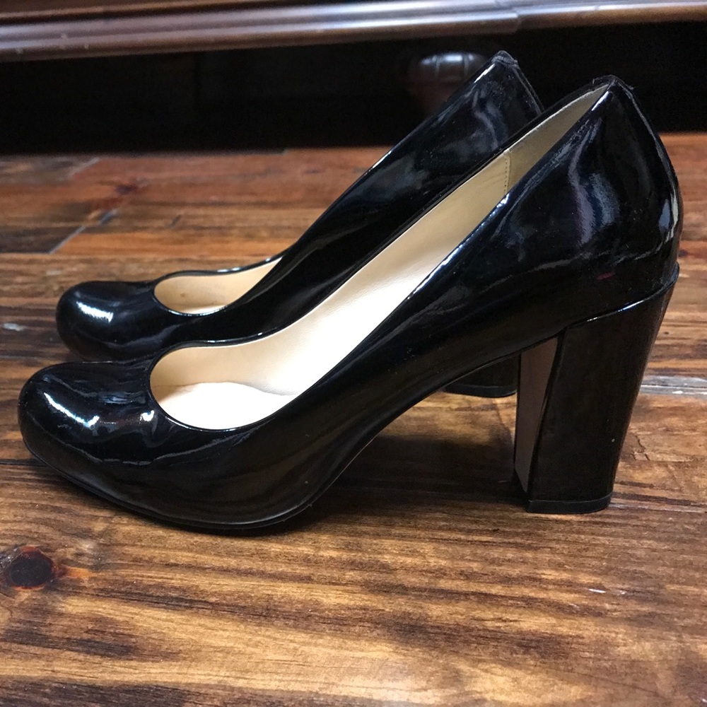 Black Patent Leather Cole Haan-Nike Air Heels