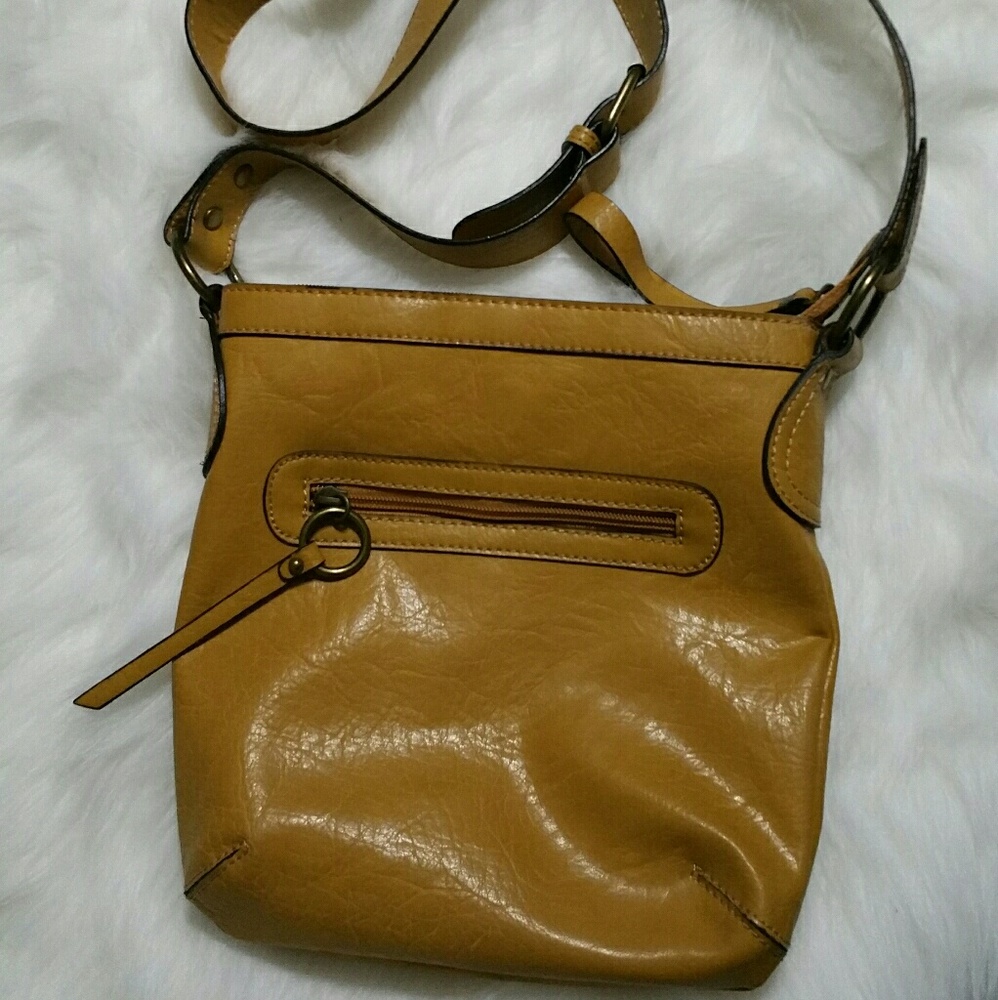 Mustard Yellow Liz & Co Crossbody purse