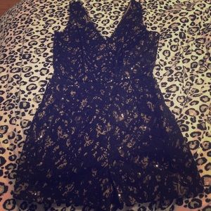 BCBG MAXAZRIA Sparkly beautiful romper