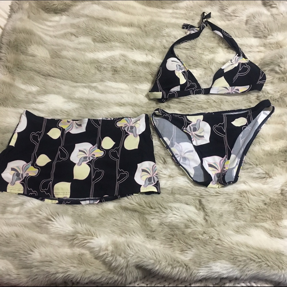 Calvin Klein bikini(large) w/matching skirt(med)