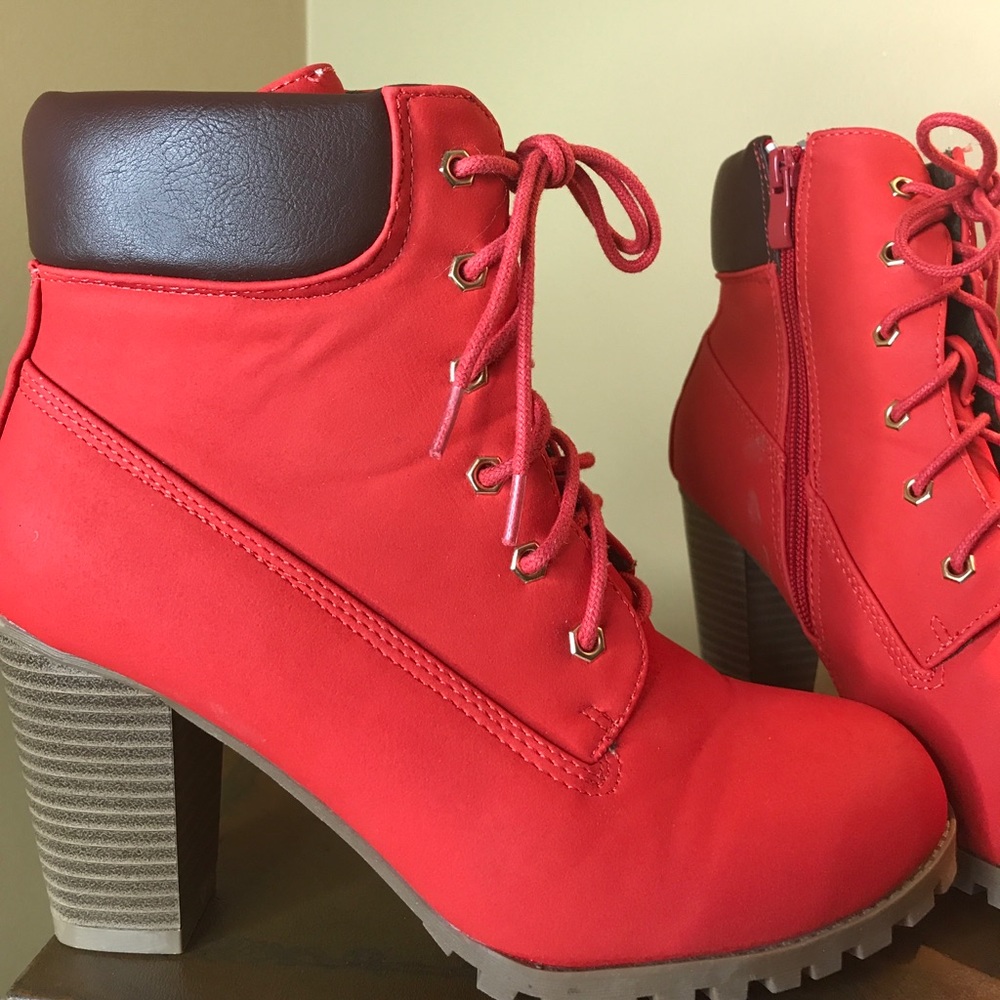 Red Ankle Booties 😍