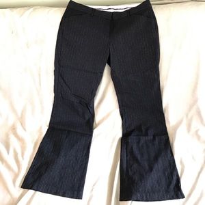 The Limited size8 pants. Black w/ silver pinstripe