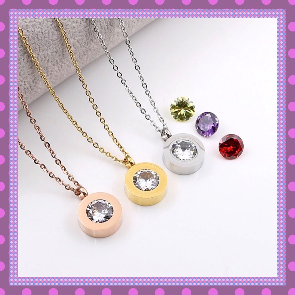 ❣️Trending Interchangeable Crystal Stone Necklace