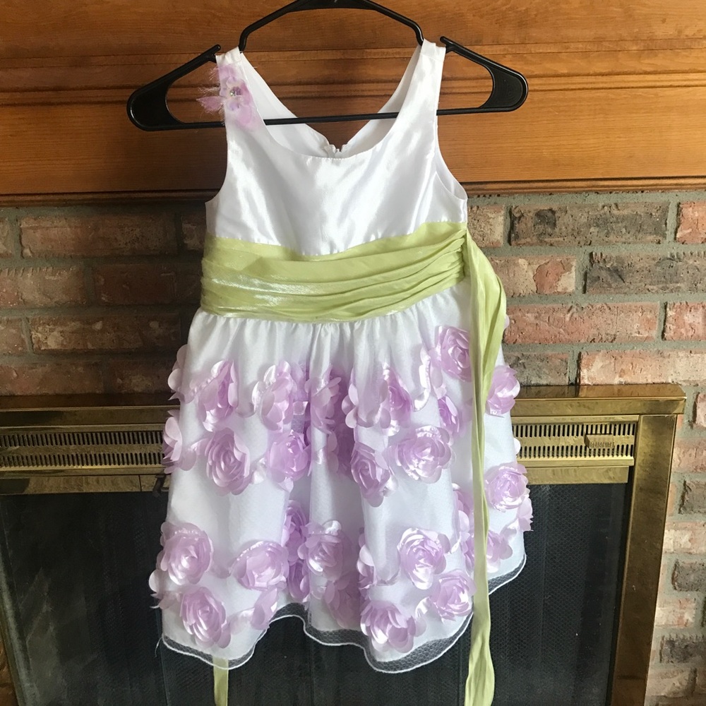 Girls silk dress