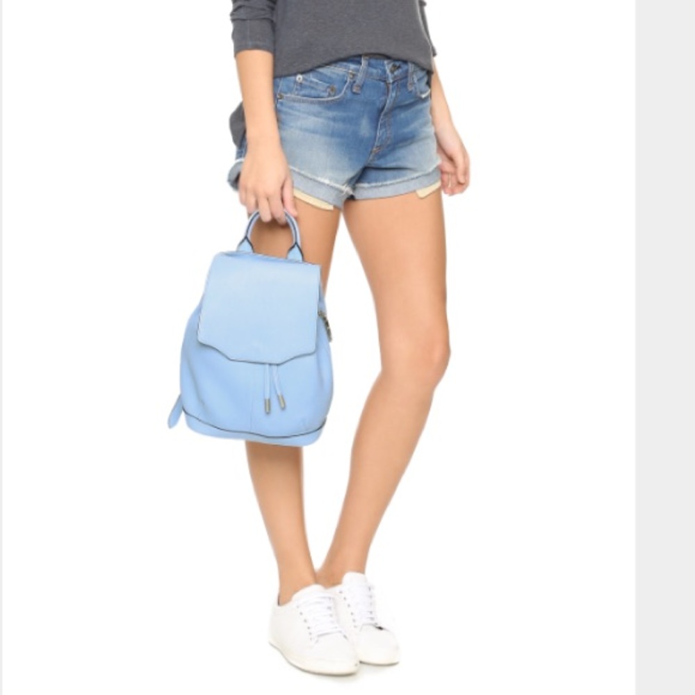NWT RAG & BONE Light Blue Mini Pilot Backpack - Picture 3 of 8