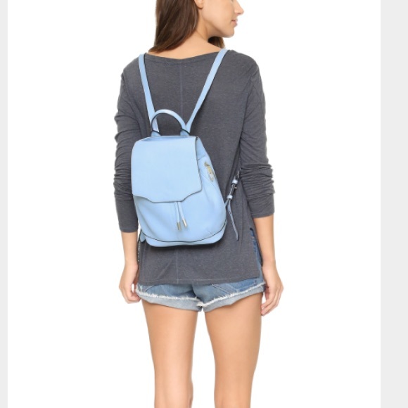 NWT RAG & BONE Light Blue Mini Pilot Backpack - Picture 2 of 8