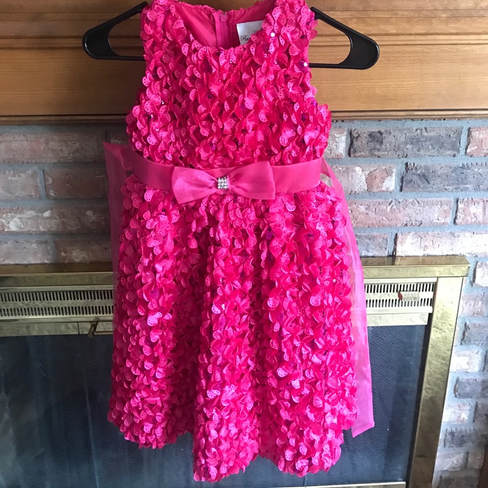Pink ankle length dress