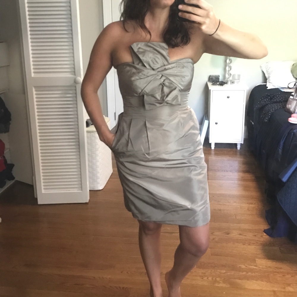 Petite bow monde dress