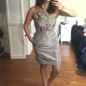 Petite bow monde dress